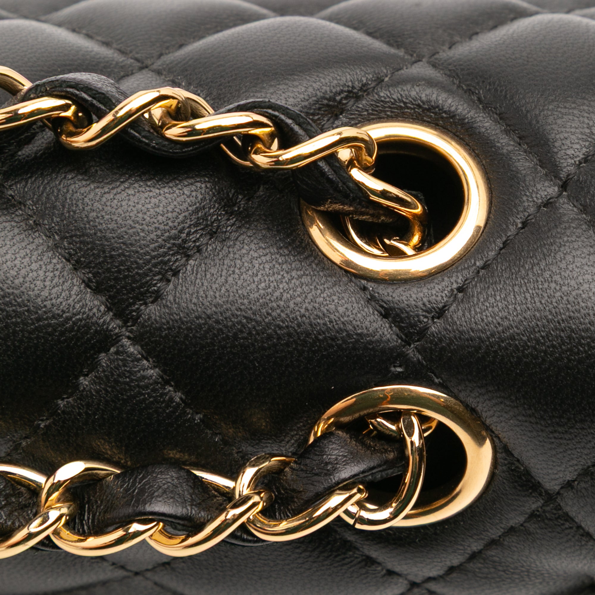 Medium Classic Lambskin Double Flap