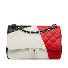 Jumbo Colorblock Classic Flap Bag_0