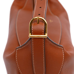 Medium Supple Calfskin Romy Shoulder Bag