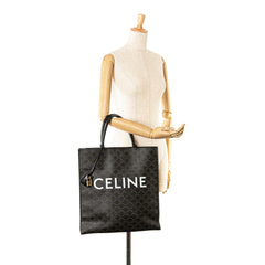 Large Triomphe Coated Canvas Cabas Vertical Tote