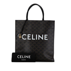 Large Triomphe Coated Canvas Cabas Vertical Tote