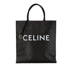 Large Triomphe Coated Canvas Cabas Vertical Tote