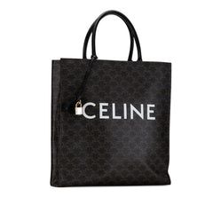 Large Triomphe Coated Canvas Cabas Vertical Tote