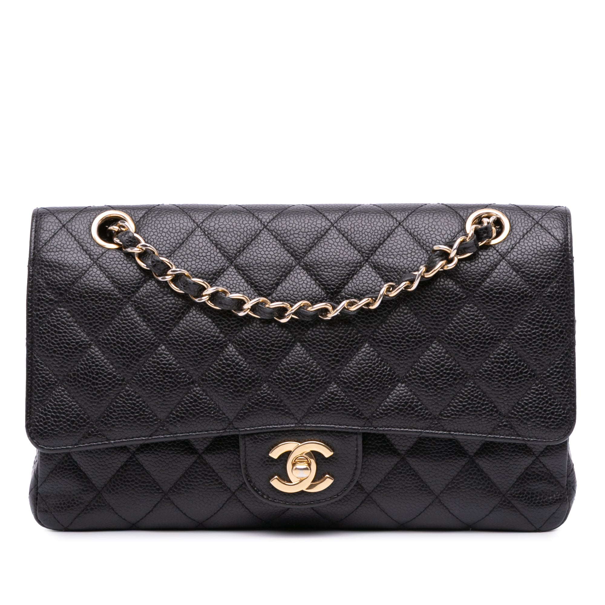 Medium Classic Caviar Double Flap