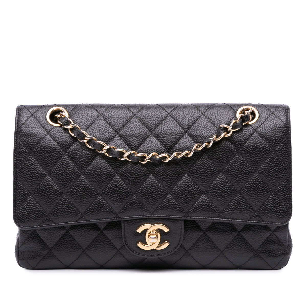 Medium Classic Caviar Double Flap