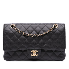 Medium Classic Caviar Double Flap