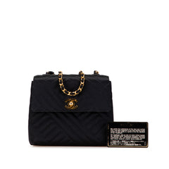 Mini Square Diagonal Quilted Satin Single Flap