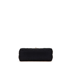 Mini Square Diagonal Quilted Satin Single Flap