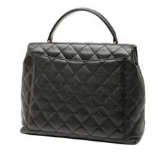CC Quilted Caviar Kelly Top Handle Bag