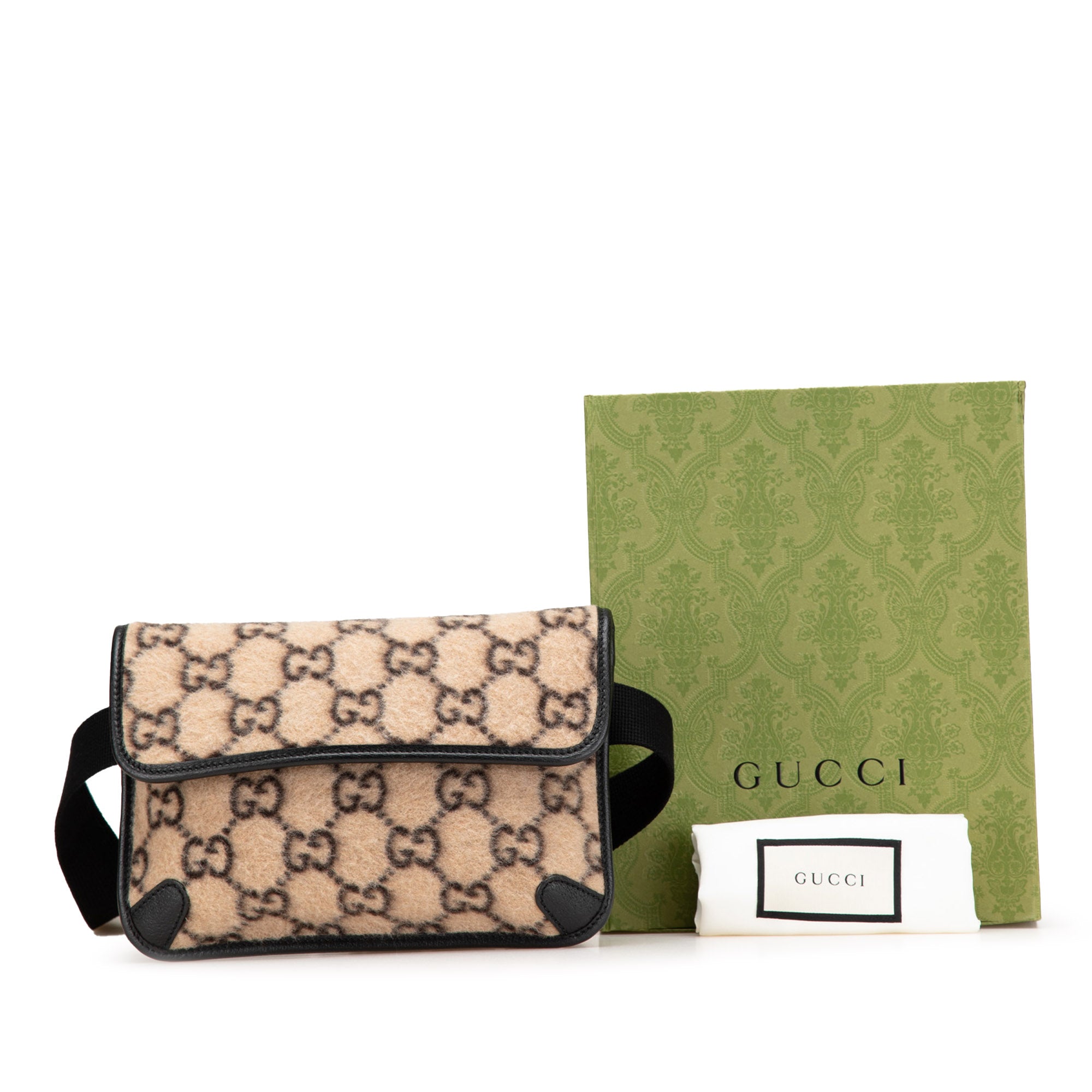GG Wool Slim Belt Bag