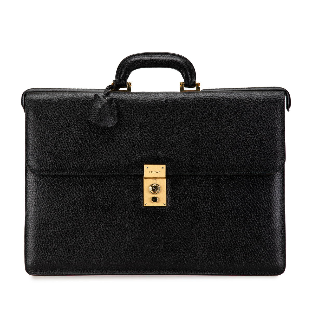 Calfskin Leather Anagram Business Bag