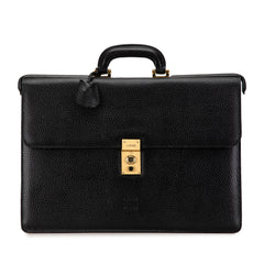 Calfskin Leather Anagram Business Bag