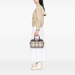 House Check Canvas Handbag