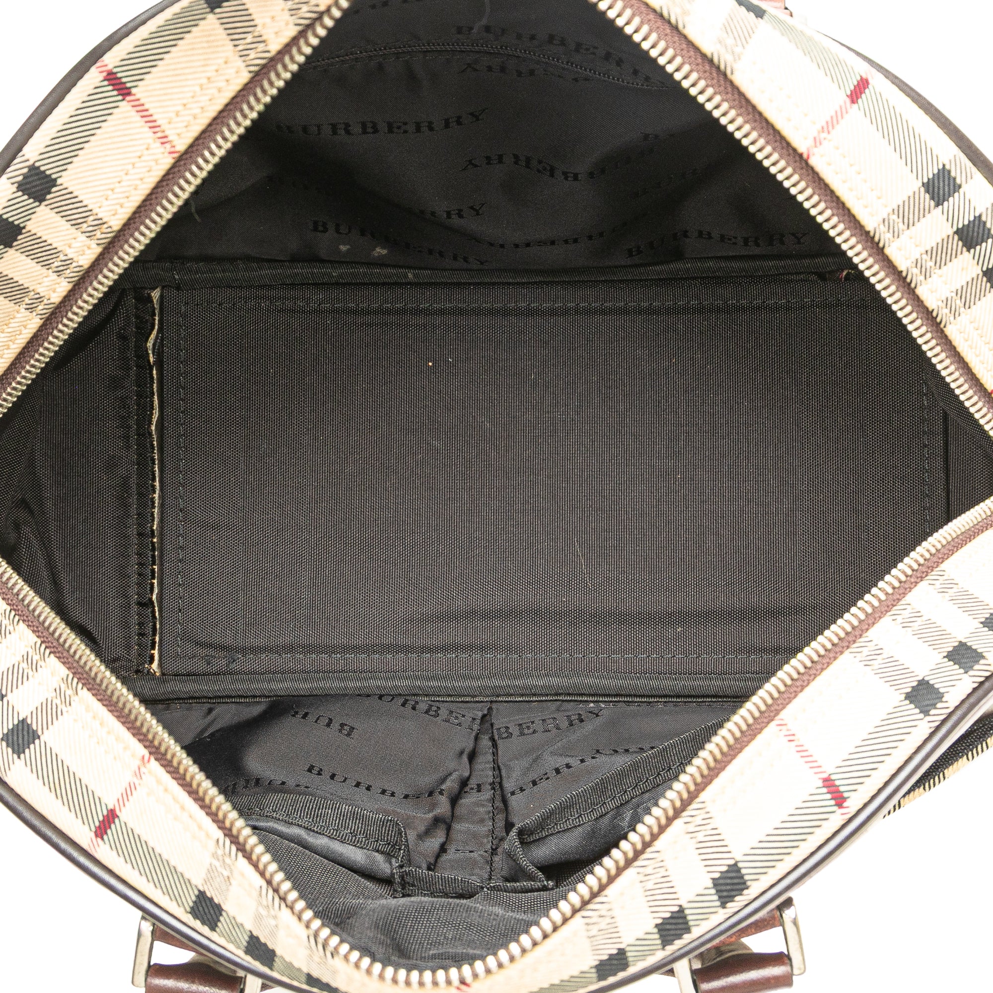 House Check Canvas Handbag