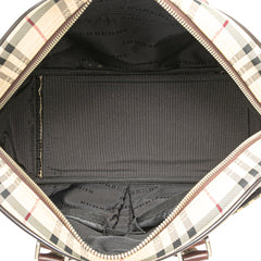 House Check Canvas Handbag