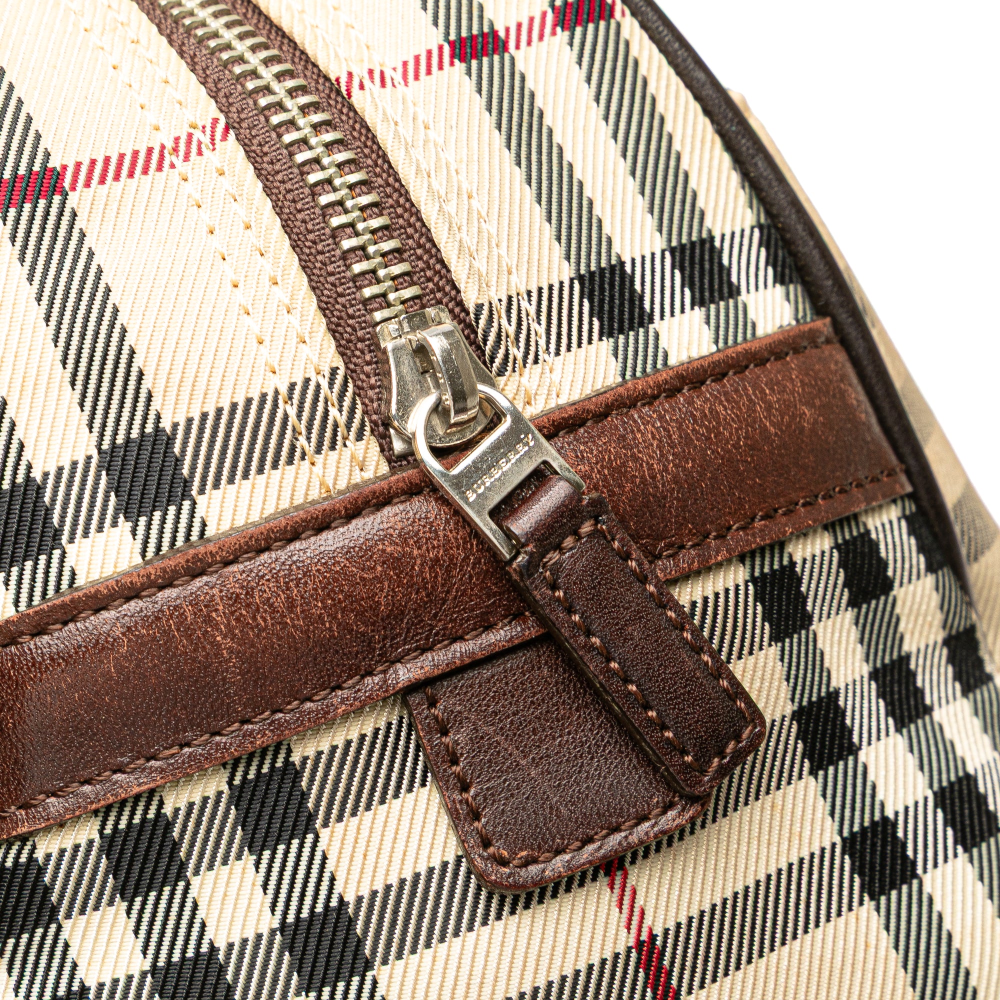 House Check Canvas Handbag