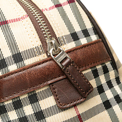 House Check Canvas Handbag