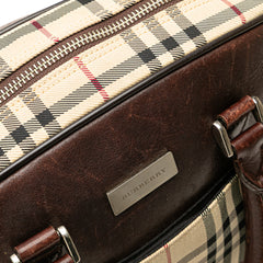House Check Canvas Handbag