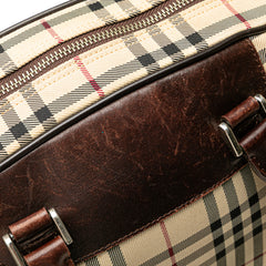 House Check Canvas Handbag