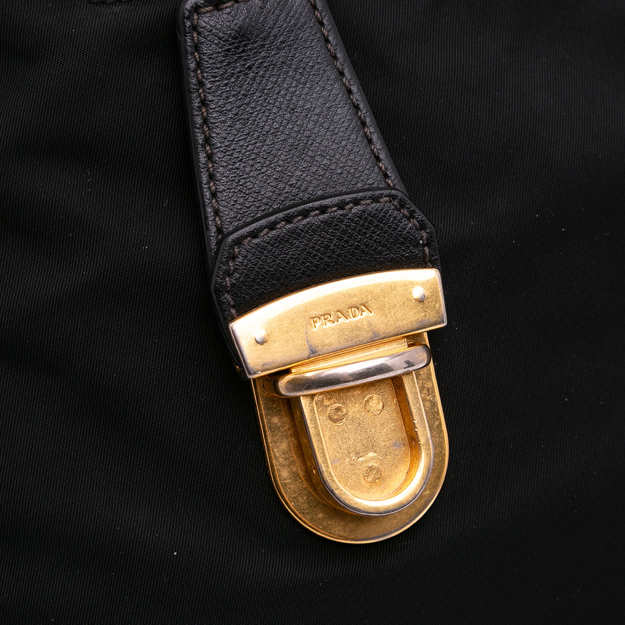Saffiano Trimmed Tessuto Satchel
