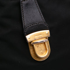 Saffiano Trimmed Tessuto Satchel