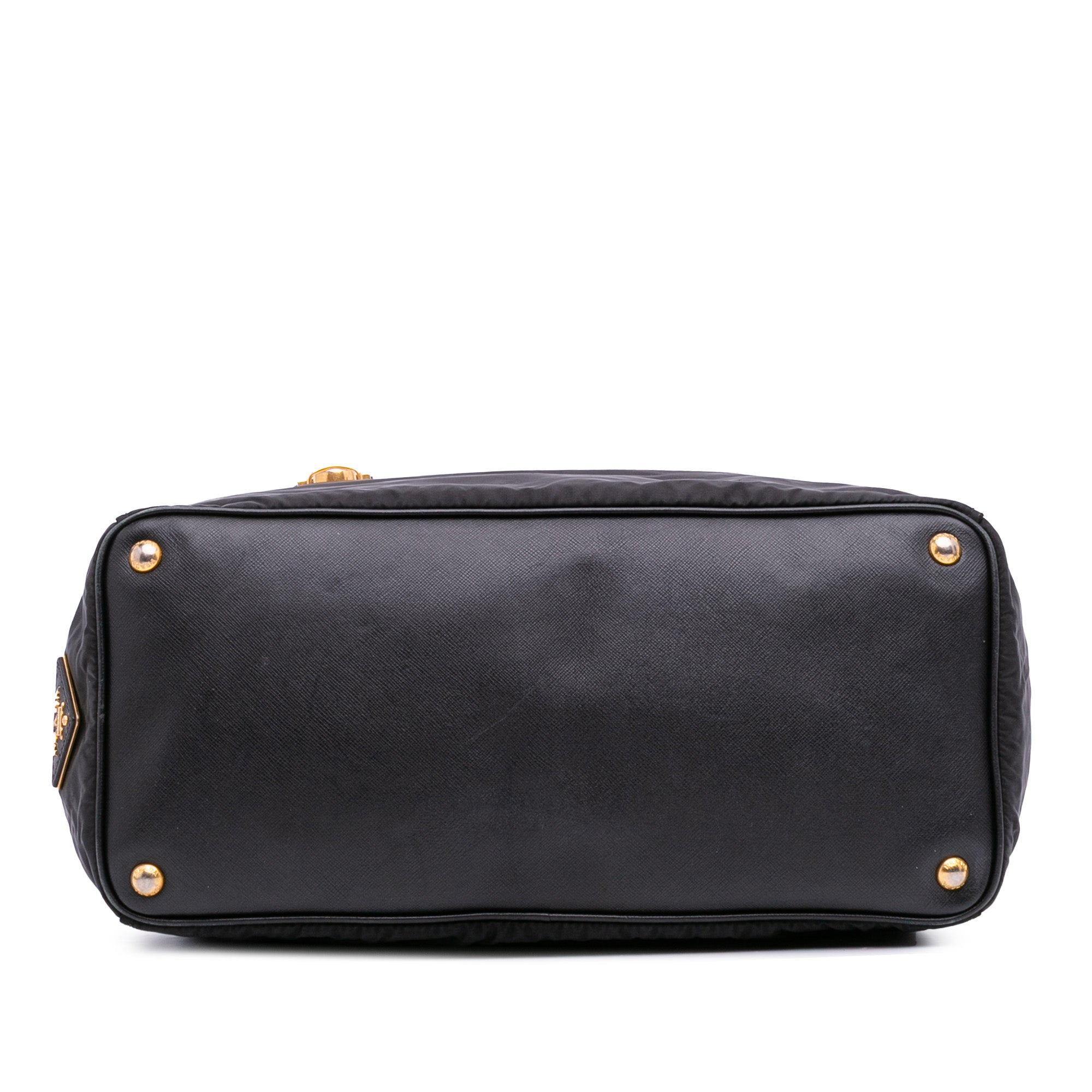 Saffiano Trimmed Tessuto Satchel