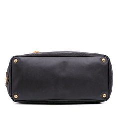 Saffiano Trimmed Tessuto Satchel