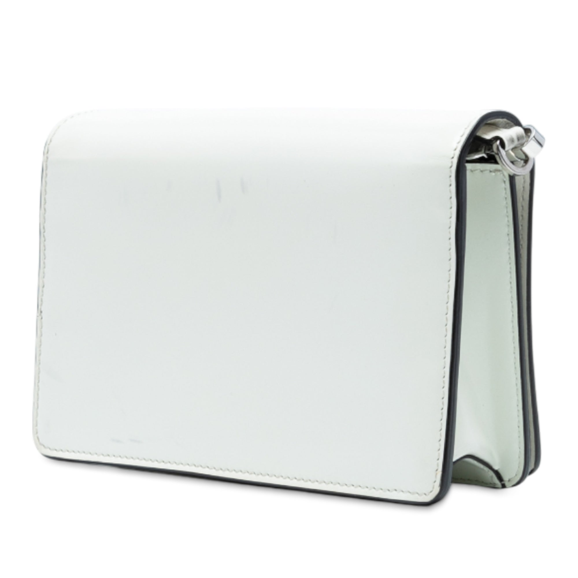 Mini Brushed Leather Chain Crossbody