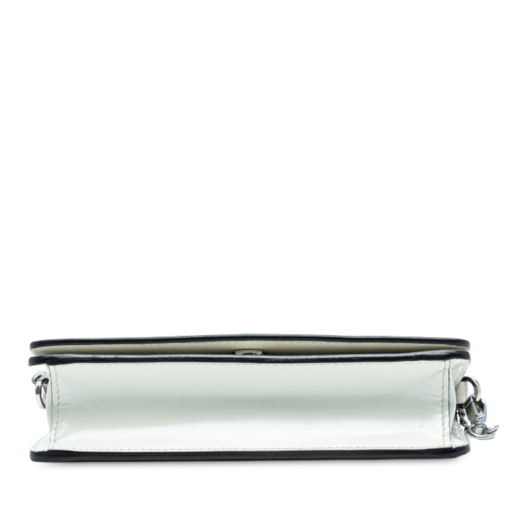 Mini Brushed Leather Chain Crossbody