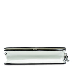 Mini Brushed Leather Chain Crossbody