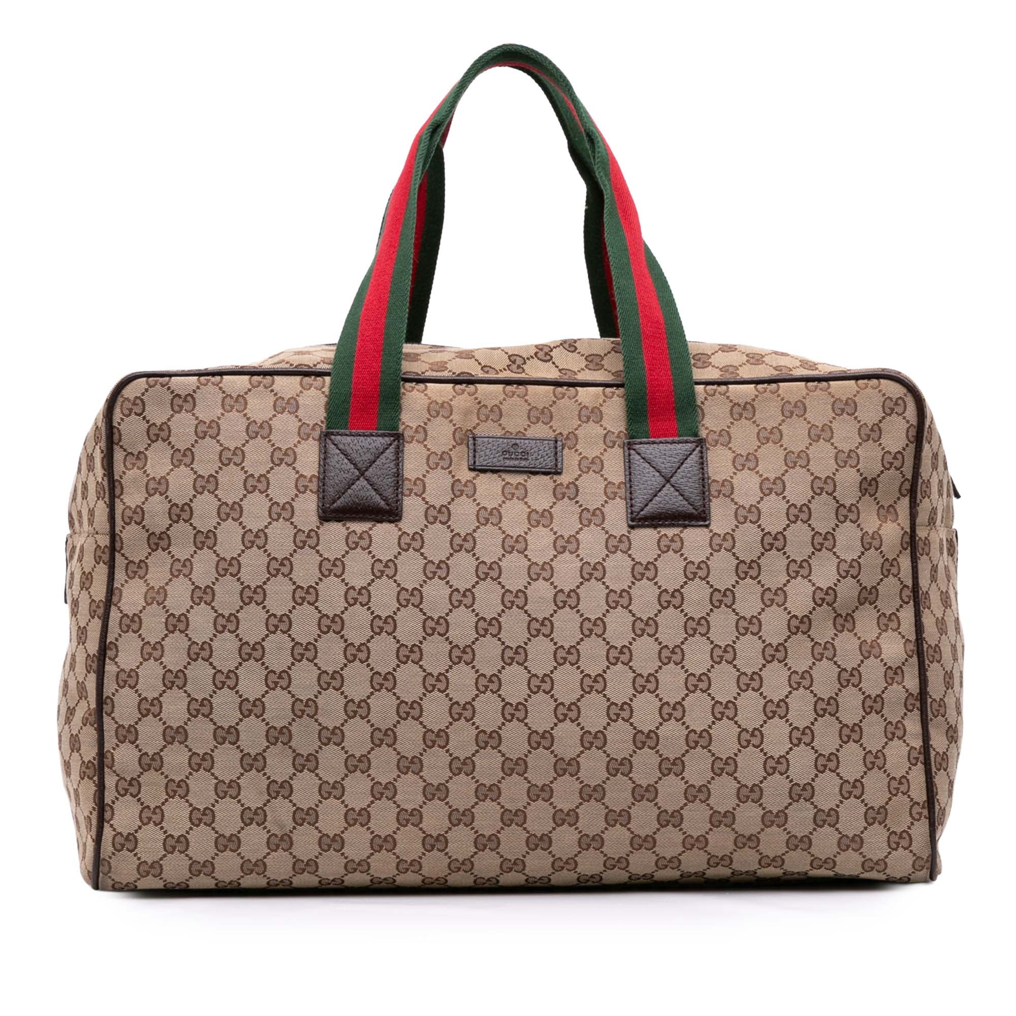 GG Canvas Web Travel Bag