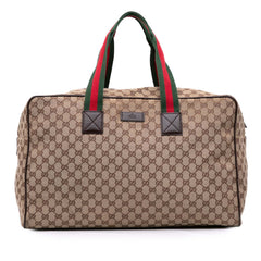 GG Canvas Web Travel Bag