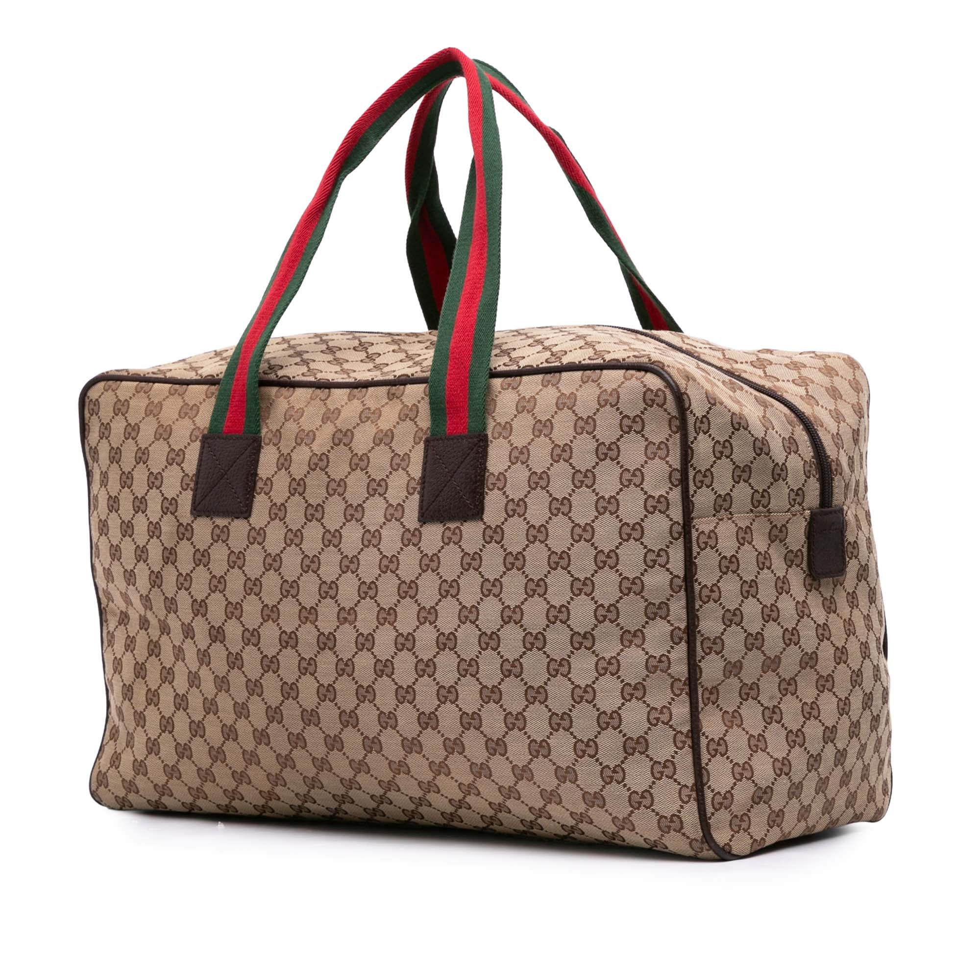 GG Canvas Web Travel Bag