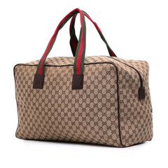 GG Canvas Web Travel Bag