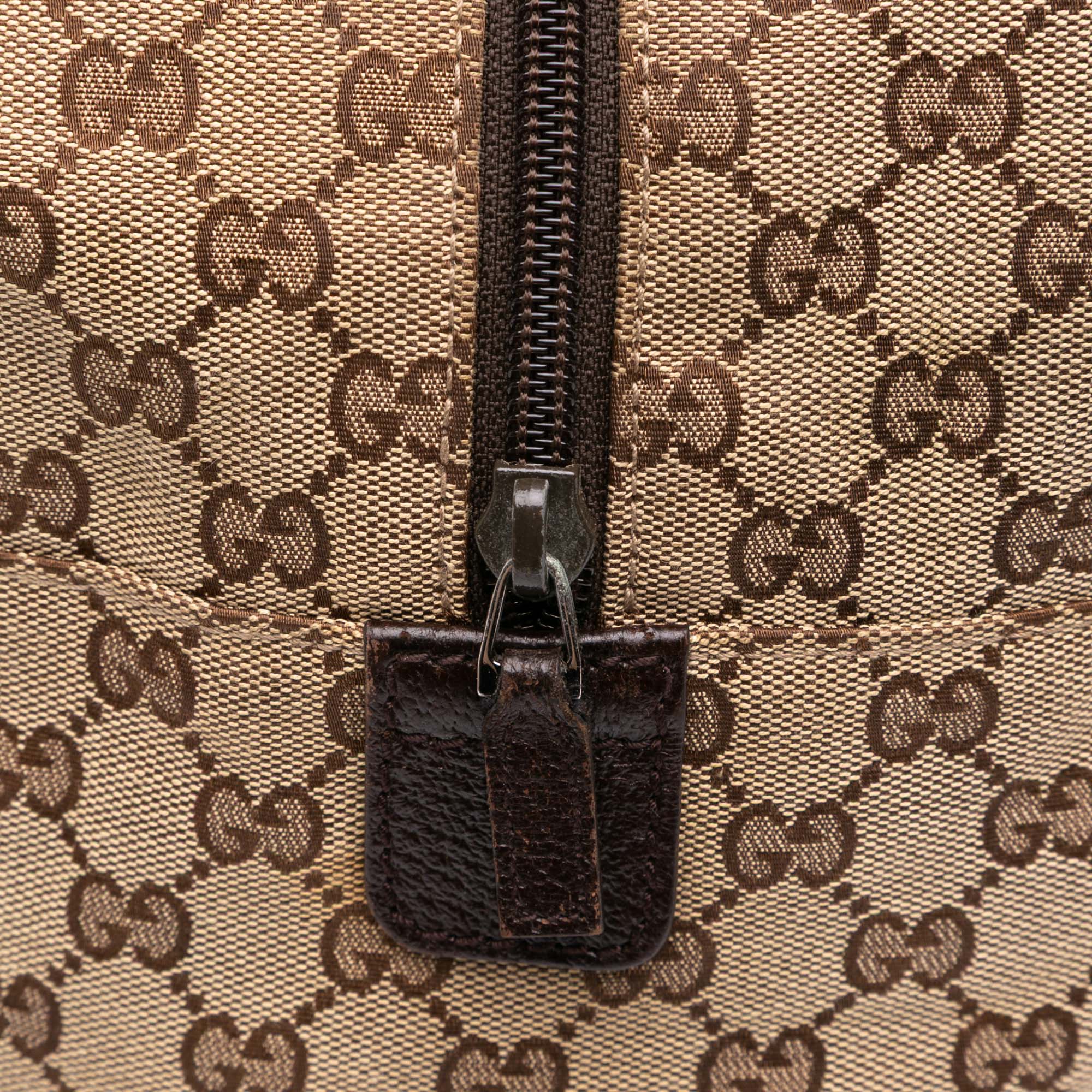 GG Canvas Web Travel Bag