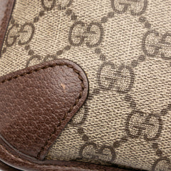 Small GG Supreme Web Neo Vintage Double Flap Messenger Bag