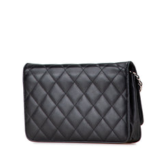 Lambskin Cambon Ligne Wallet On Chain