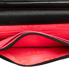 Lambskin Cambon Ligne Wallet On Chain