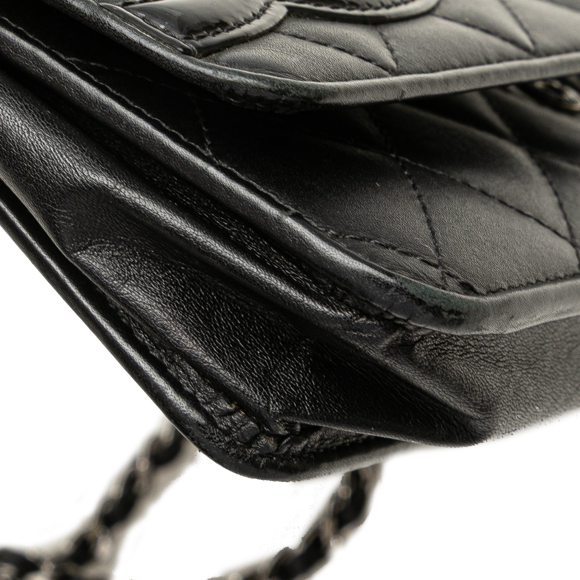 Lambskin Cambon Ligne Wallet On Chain