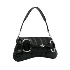 Leather Horsebit Chain Satchel_1