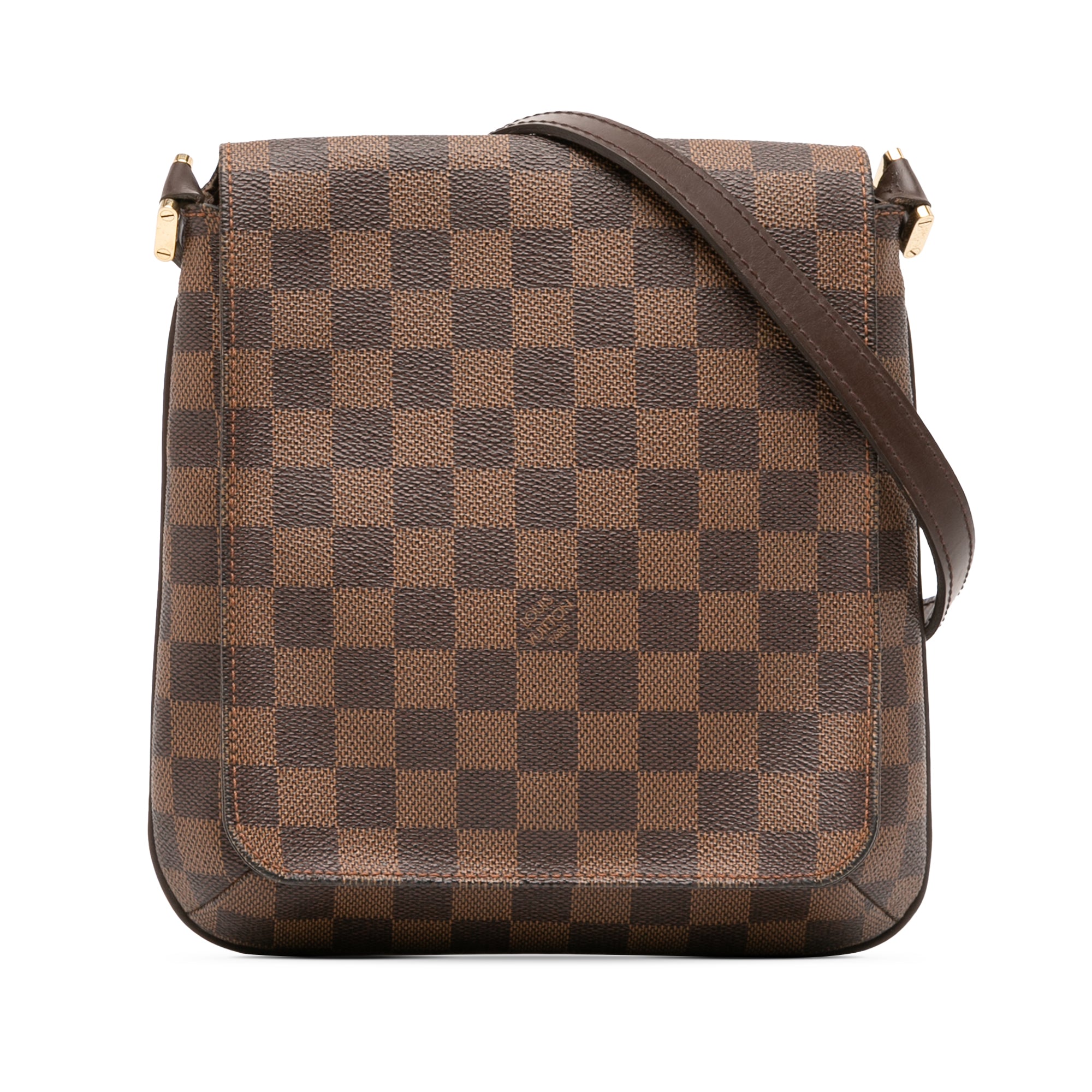Damier Ebene Musette Salsa Long Strap