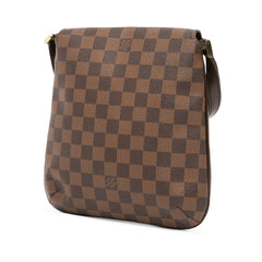 Damier Ebene Musette Salsa Long Strap