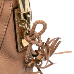 Medium Pebbled Calfskin Bella Shoulder Bag