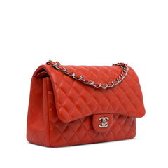 Jumbo Classic Lambskin Double Flap