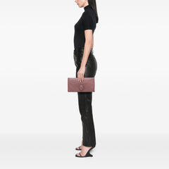Nappa Intrecciato Turn Lock Clutch