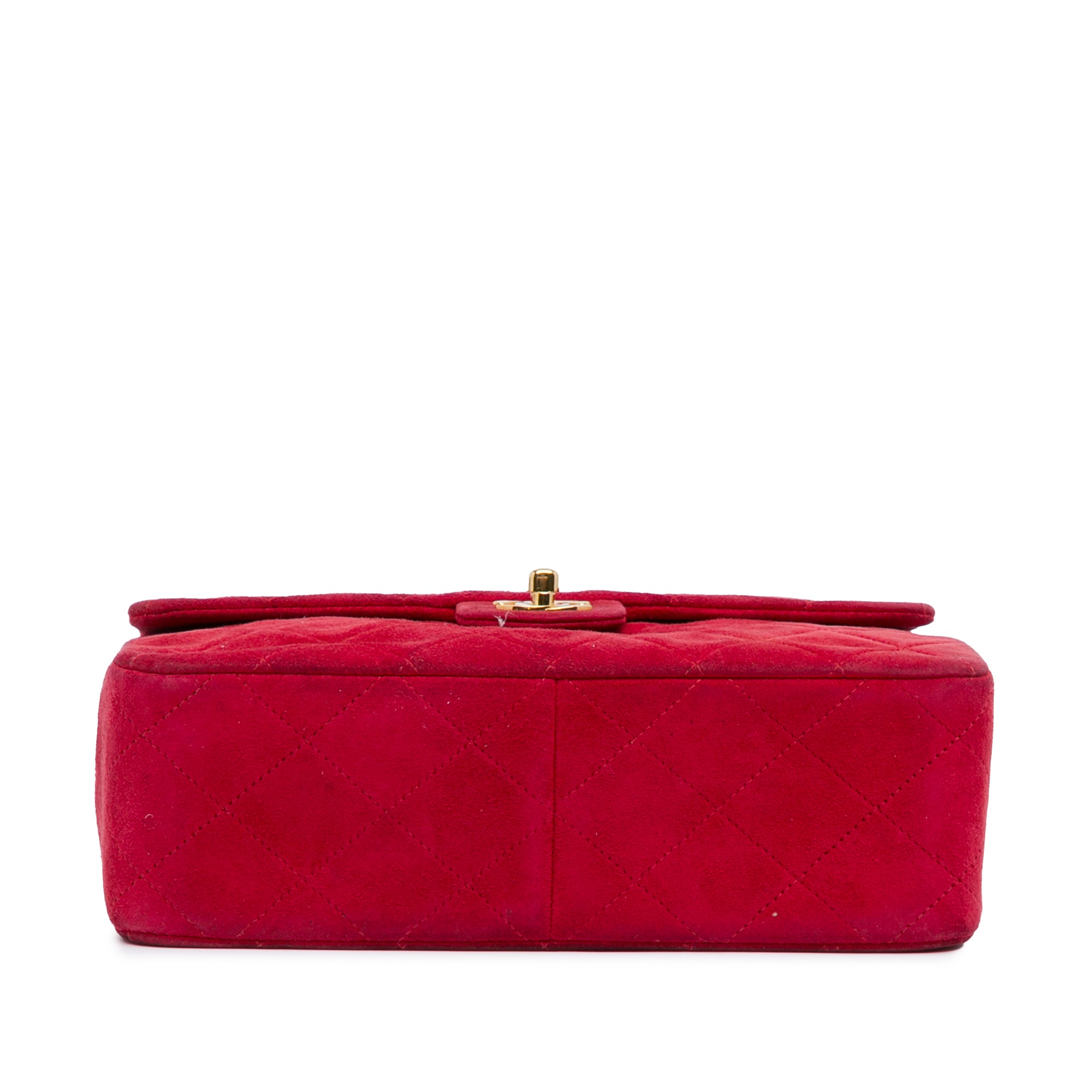 Mini Rectangular Classic Suede Single Flap