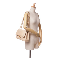 Jumbo Classic Lambskin Double Flap