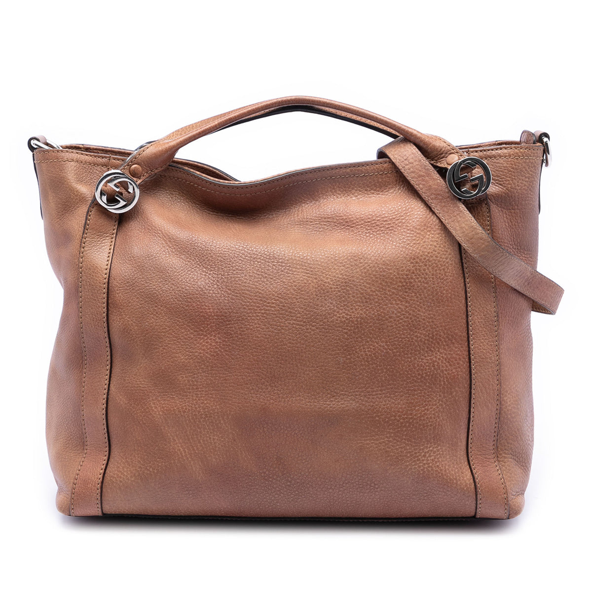 Medium Leather Miss GG Satchel