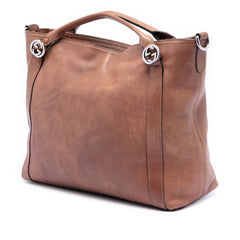 Medium Leather Miss GG Satchel