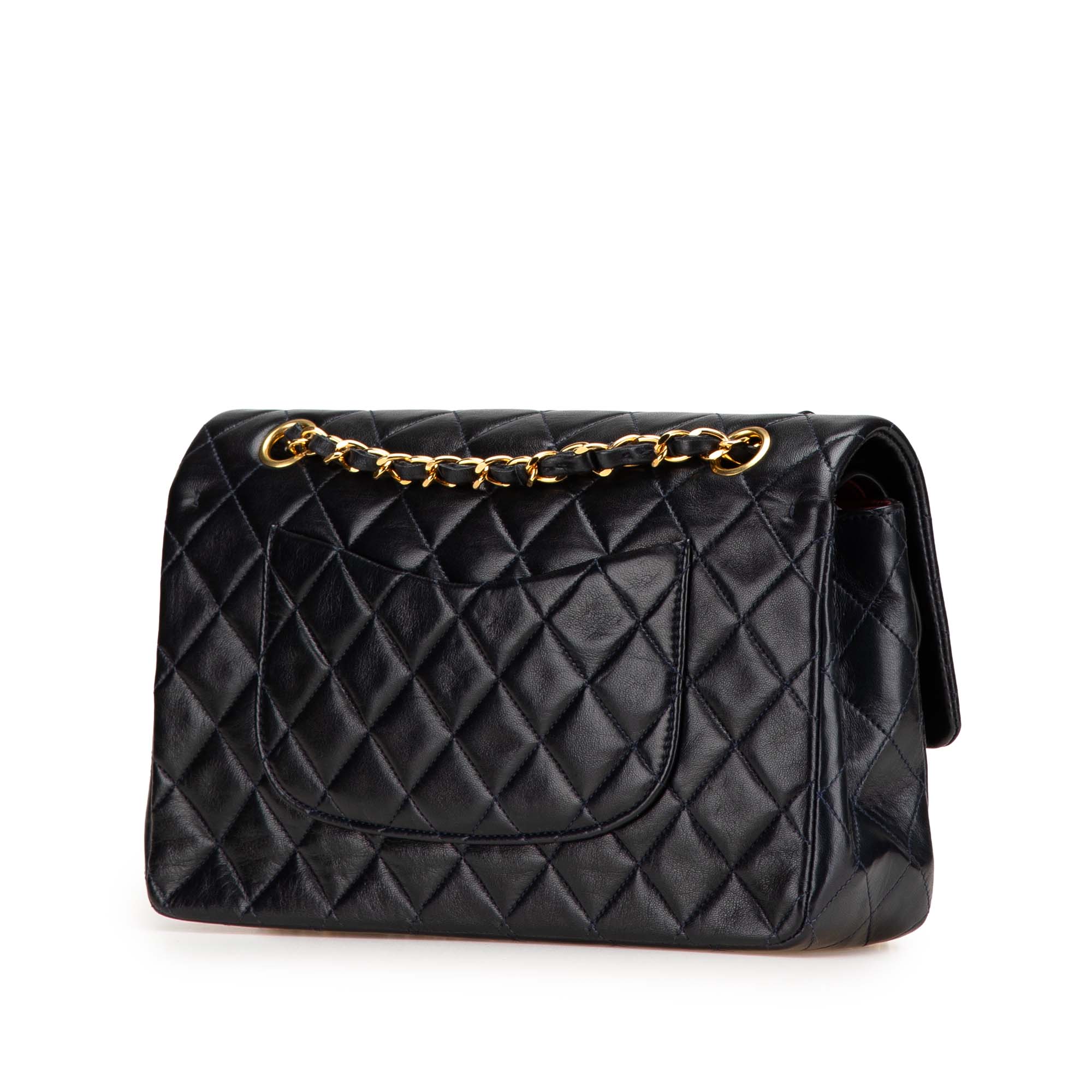 Medium Classic Lambskin Double Flap